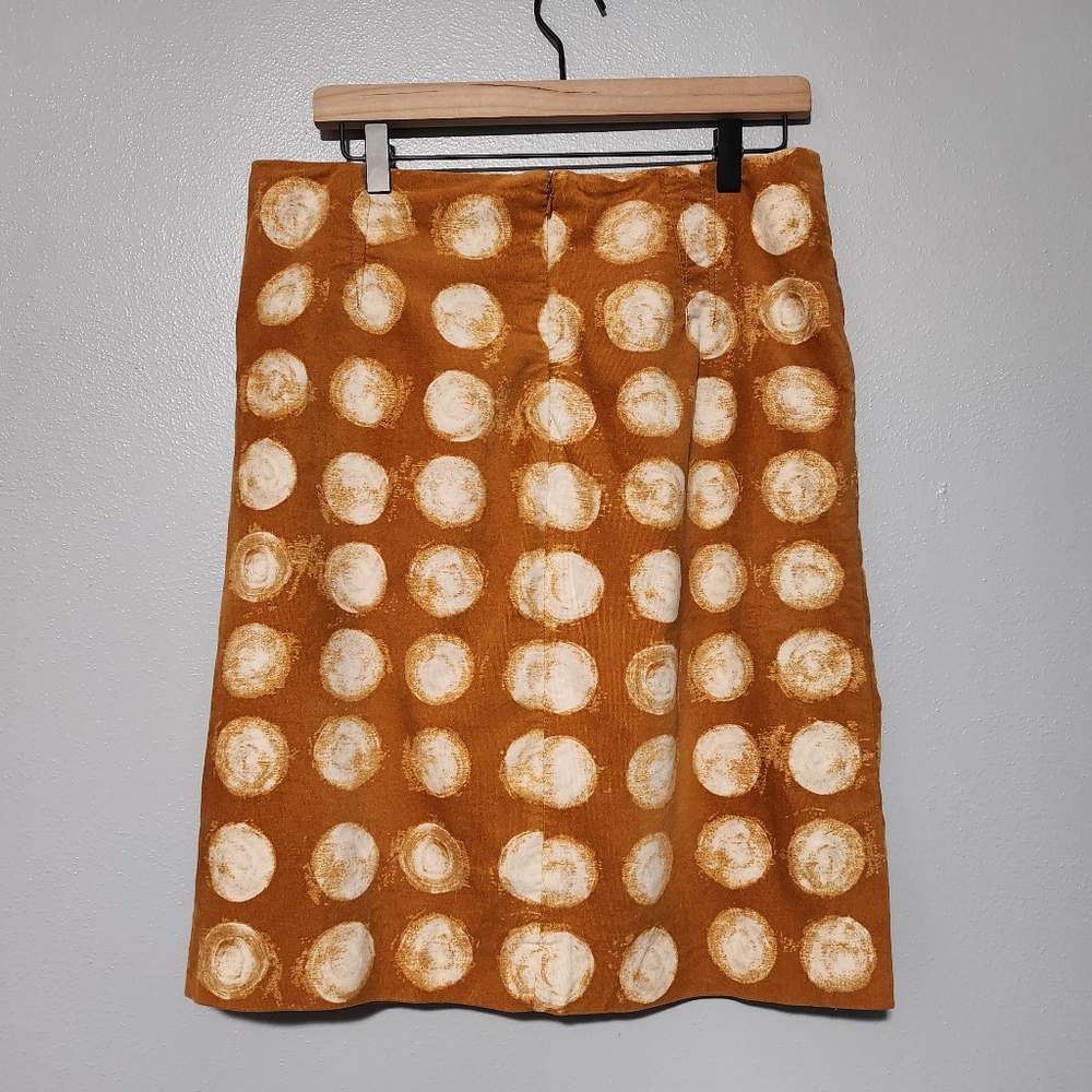 Maeve Orange and Cream Pencil Skirt - Picture 5 of 12